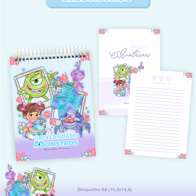 Arquivo Encadernação Coleção Monstros S.A 2026 - Pamella Vieira 2