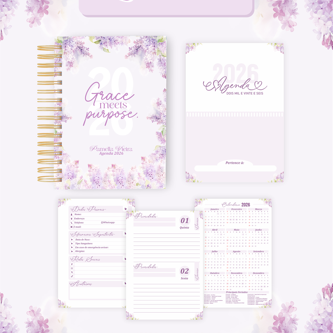 Arquivo Encadernação Coleção Lavanda 2026 - Pamella Vieira 2