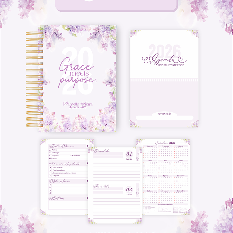 Arquivo Encadernação Coleção Lavanda 2026 - Pamella Vieira 2