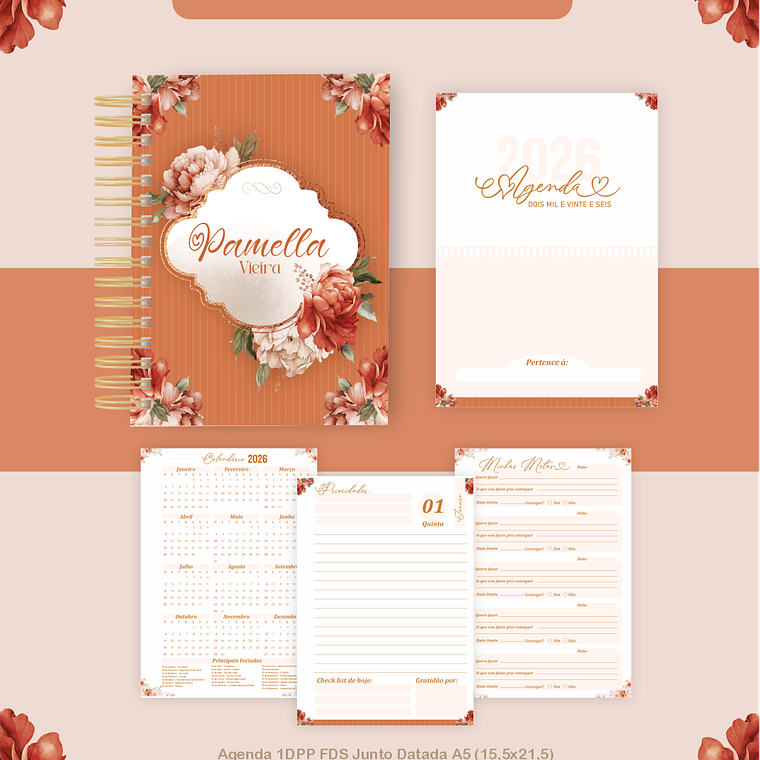 Arquivo Encadernação Coleção Floral Terracota 2026 - Pamella Vieira 5