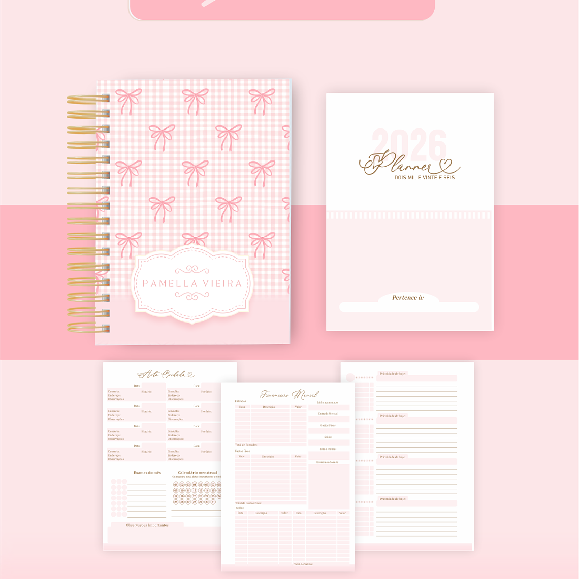 Arquivo Encadernação Coleção Lacinhos 2026 - Pamella Vieira 4