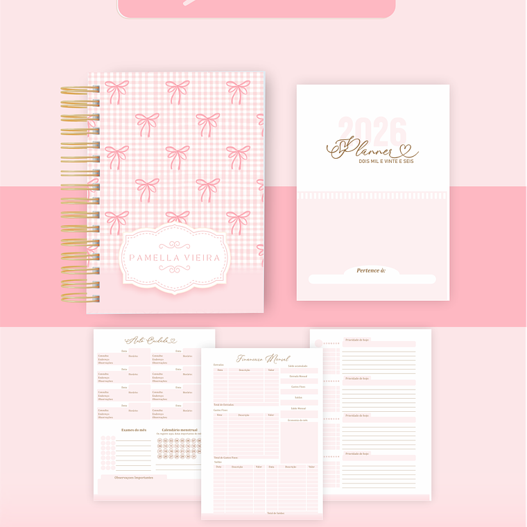 Arquivo Encadernação Coleção Lacinhos 2026 - Pamella Vieira 4