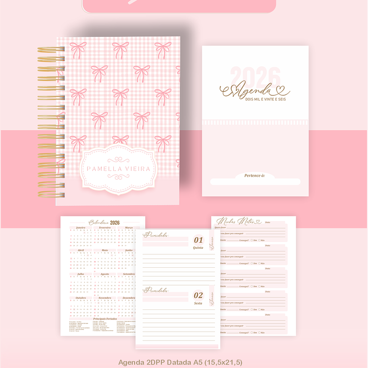 Arquivo Encadernação Coleção Lacinhos 2026 - Pamella Vieira 6