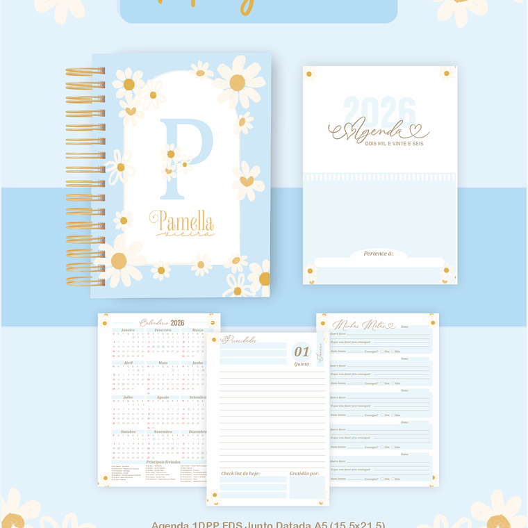 Arquivo Encadernação Coleção Margaridas 2026 - Pamella Vieira 7