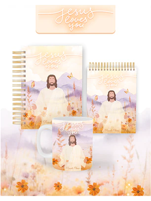 Arquivo Encadernação Coleção Jesus Loves You 2026 - Pamella Vieira