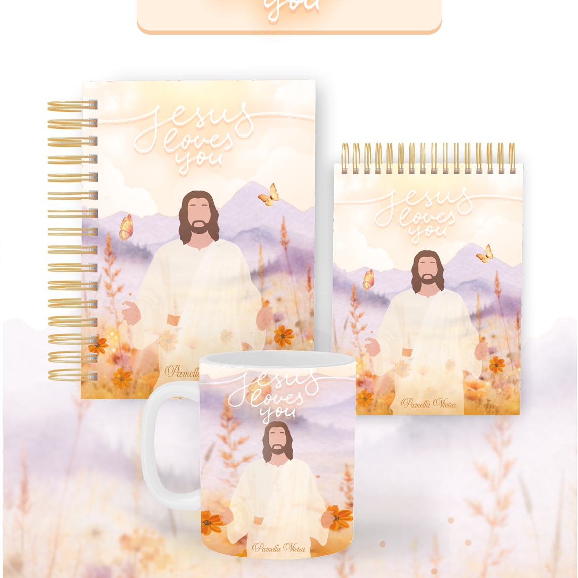 Arquivo Encadernação Coleção Jesus Loves You 2026 - Pamella Vieira 1