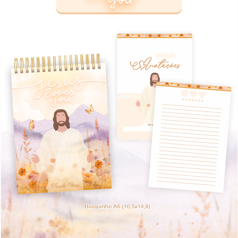 Arquivo Encadernação Coleção Jesus Loves You 2026 - Pamella Vieira 5