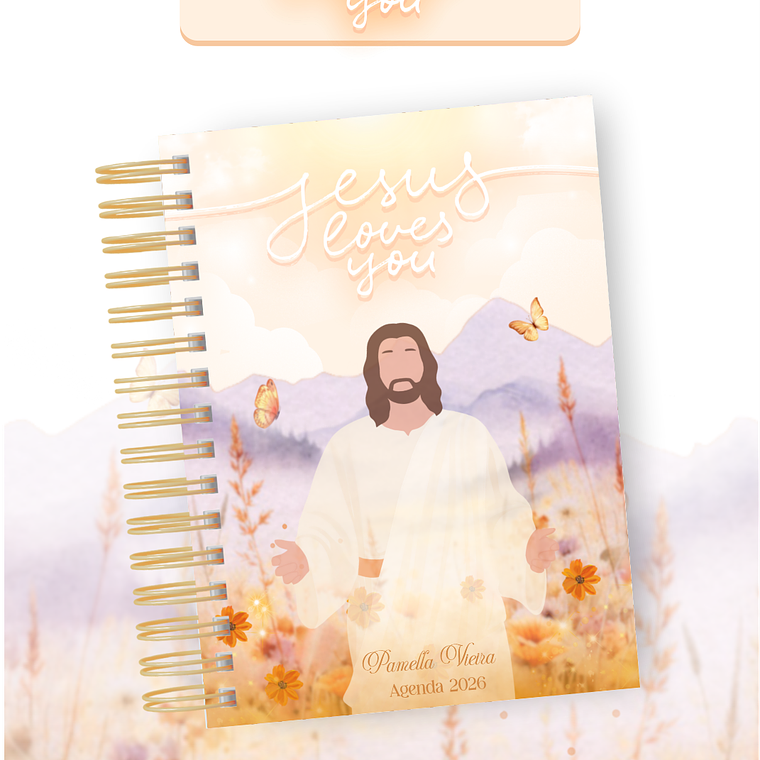Arquivo Encadernação Coleção Jesus Loves You 2026 - Pamella Vieira 6