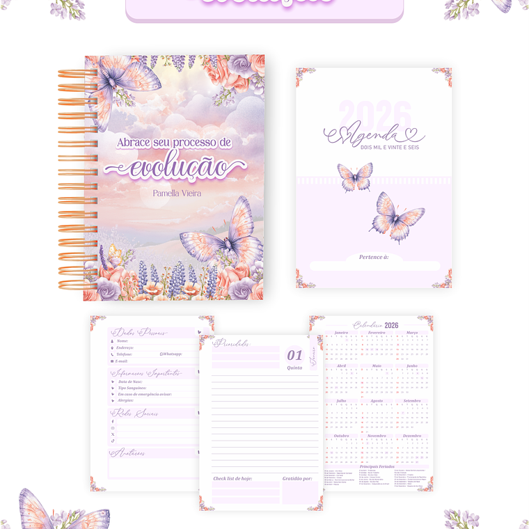 Arquivo Encadernação Coleção Evolução 2026 - Pamella Vieira 3