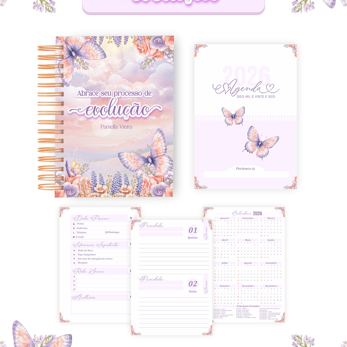 Arquivo Encadernação Coleção Evolução 2026 - Pamella Vieira 5