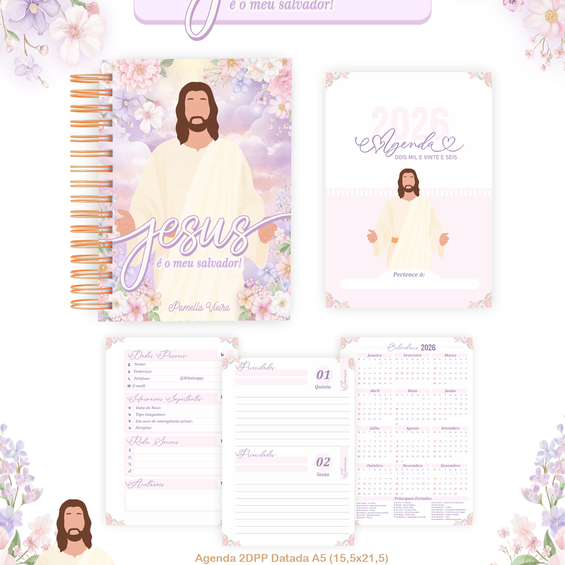 Arquivo Encadernação Coleção Jesus 2026 - Pamella Vieira 5