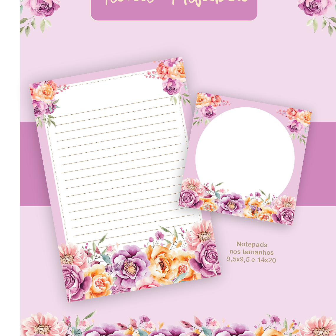 Arquivo Encadernação Coleção Floral Alfabeto 2026 - Pamella Vieira 7