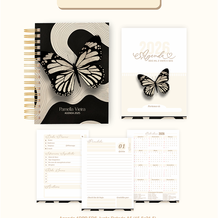 Arquivo Encadernação Coleção Borboletas 2026 - Pamella Vieira 5