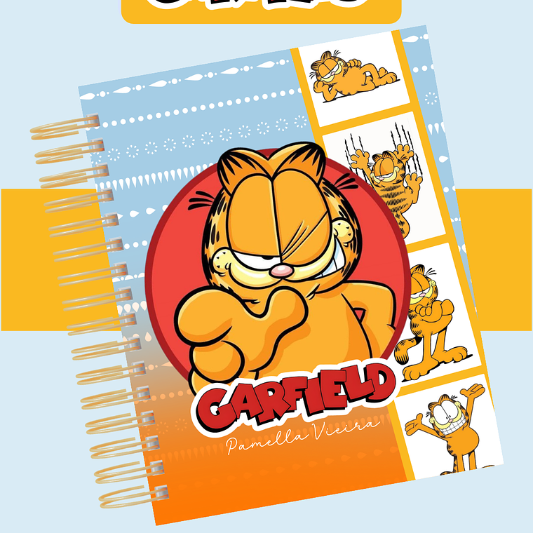 Arquivo Encadernação Coleção Garfield 2026 - Pamella Vieira 2