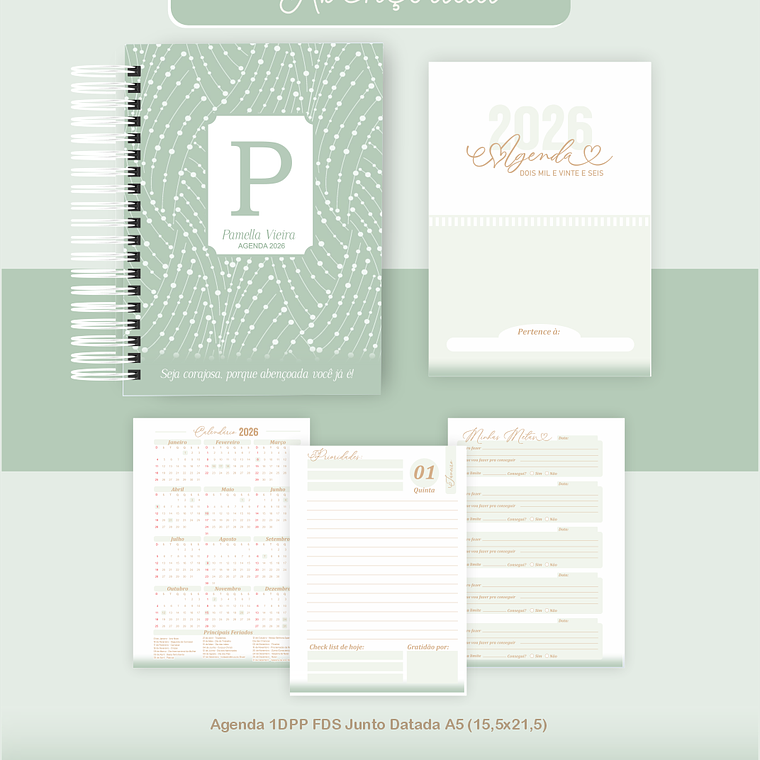 Arquivo Encadernação Coleção Simplesmente Abençoada 2026 - Pamella Vieira 2