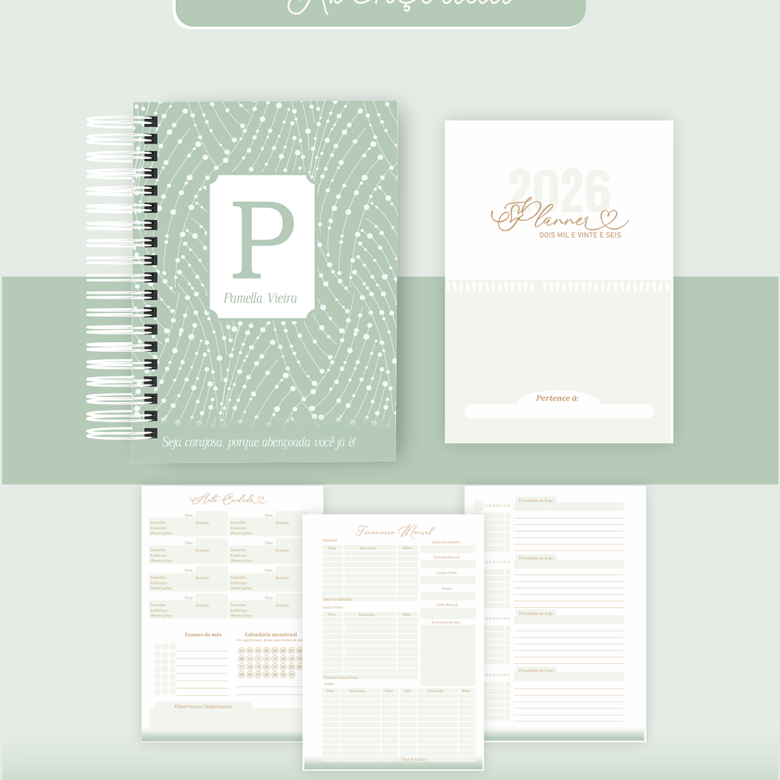 Arquivo Encadernação Coleção Simplesmente Abençoada 2026 - Pamella Vieira 3