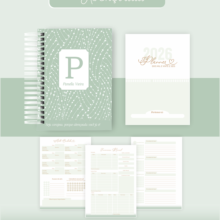 Arquivo Encadernação Coleção Simplesmente Abençoada 2026 - Pamella Vieira 3