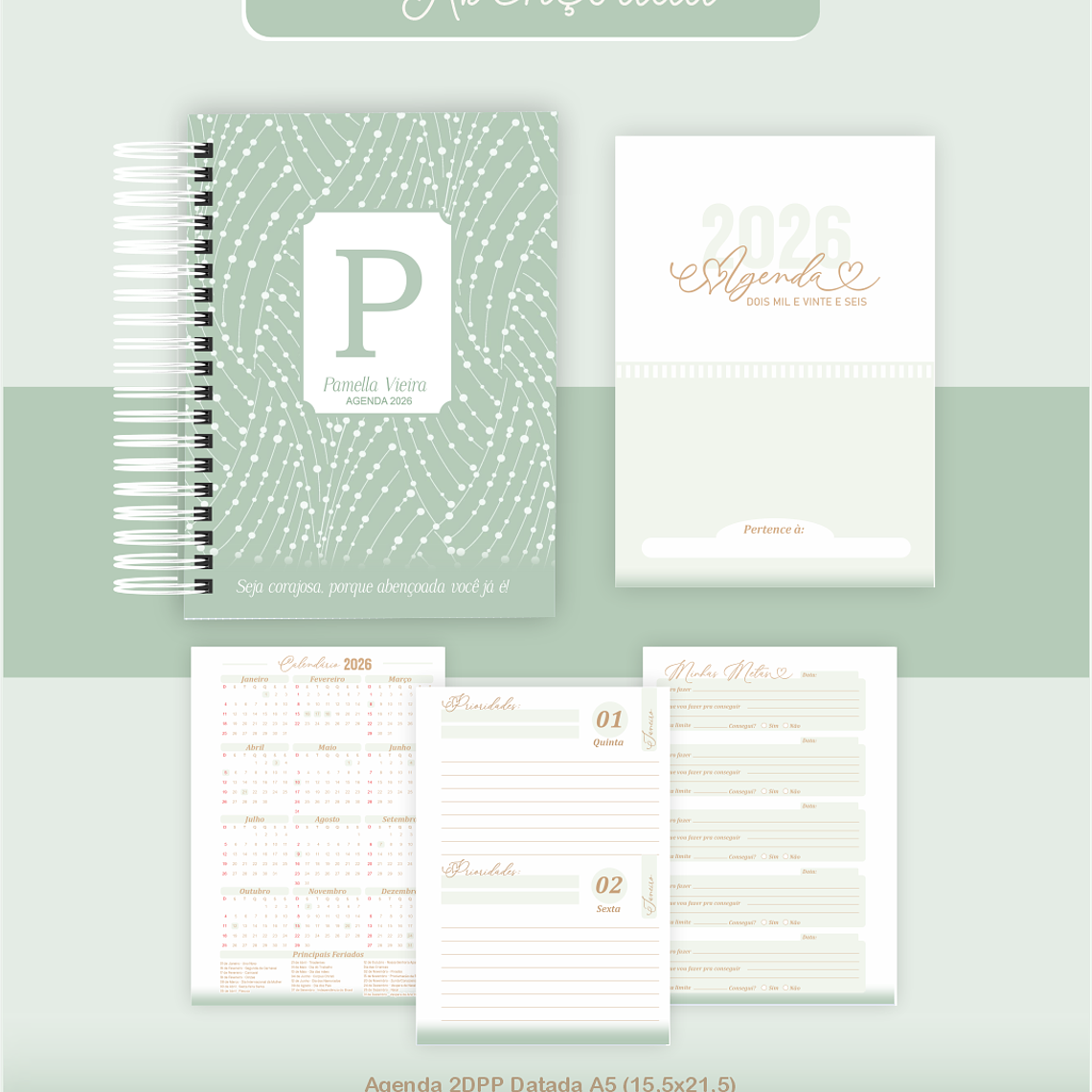 Arquivo Encadernação Coleção Simplesmente Abençoada 2026 - Pamella Vieira 5