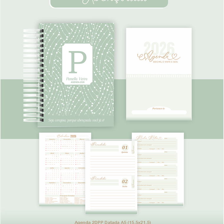 Arquivo Encadernação Coleção Simplesmente Abençoada 2026 - Pamella Vieira 5