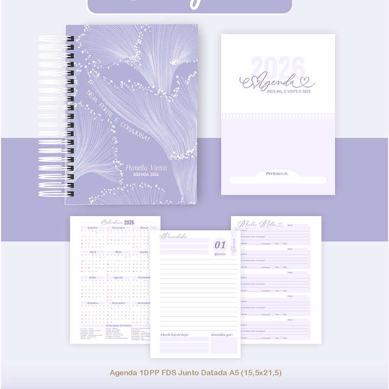 Arquivo Encadernação Coleção Corajosa 2026 - Pamella Vieira 3