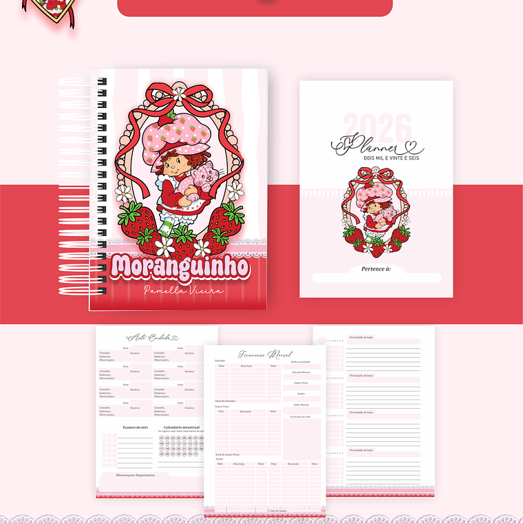 Arquivo Encadernação Coleção Moranguinho 2026 - Pamella Vieira 4