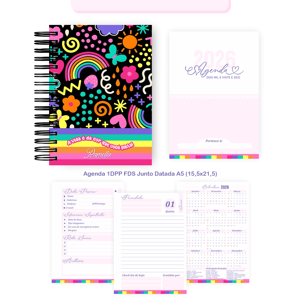 Arquivo Encadernação Coleção Colorful 2026 - Pamella Vieira 5