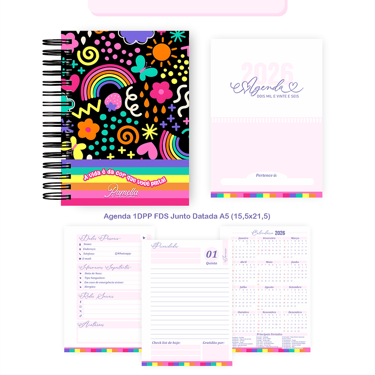 Arquivo Encadernação Coleção Colorful 2026 - Pamella Vieira 5