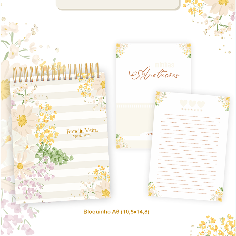 Arquivo Encadernação Coleção Floral Delicado 2026 - Pamella Vieira 3