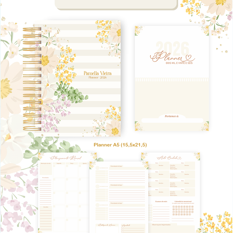 Arquivo Encadernação Coleção Floral Delicado 2026 - Pamella Vieira 4