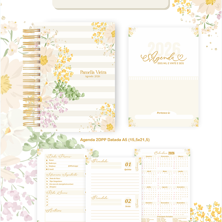 Arquivo Encadernação Coleção Floral Delicado 2026 - Pamella Vieira 7