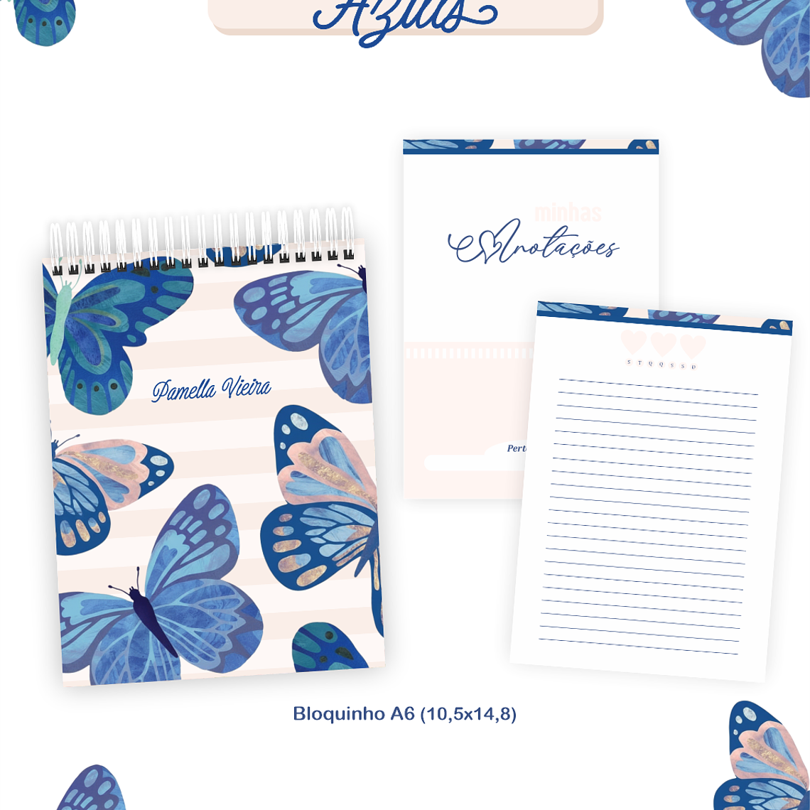 Arquivo Encadernação Coleção Borboletas Azuis 2026 - Pamella Vieira 6