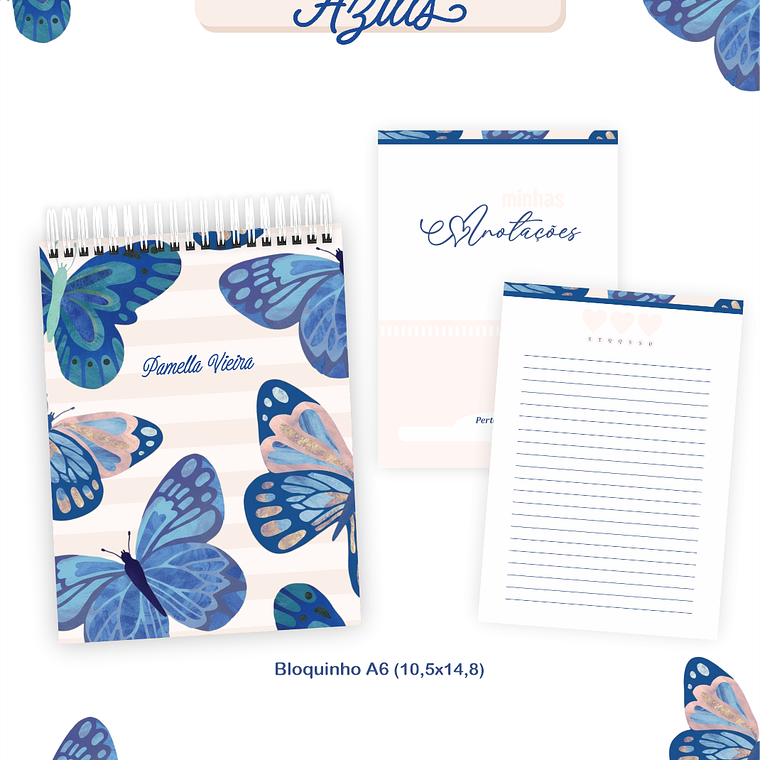 Arquivo Encadernação Coleção Borboletas Azuis 2026 - Pamella Vieira 6
