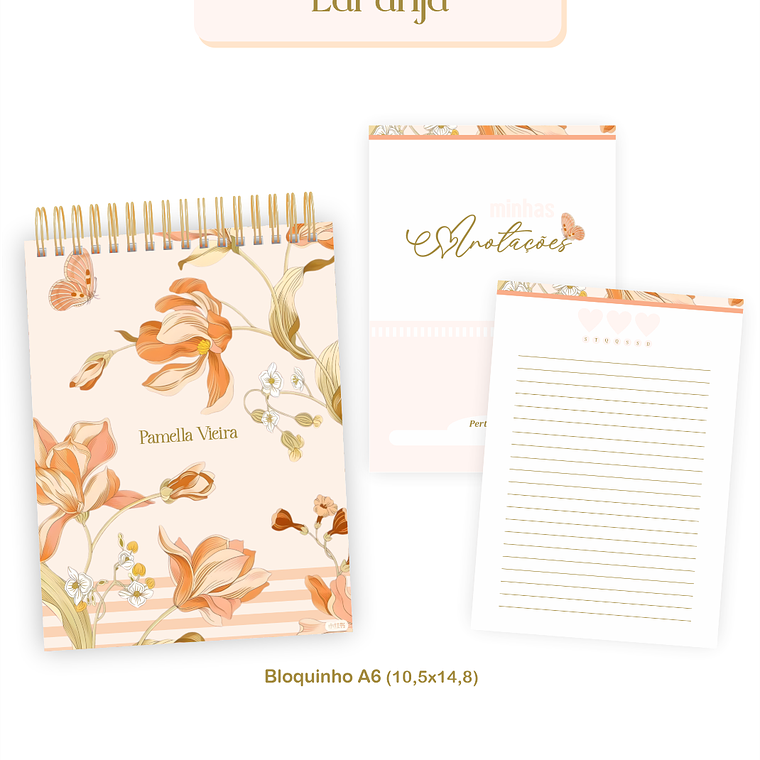 Arquivo Encadernação Coleção Abstrato Laranja 2026 - Pamella Vieira 3