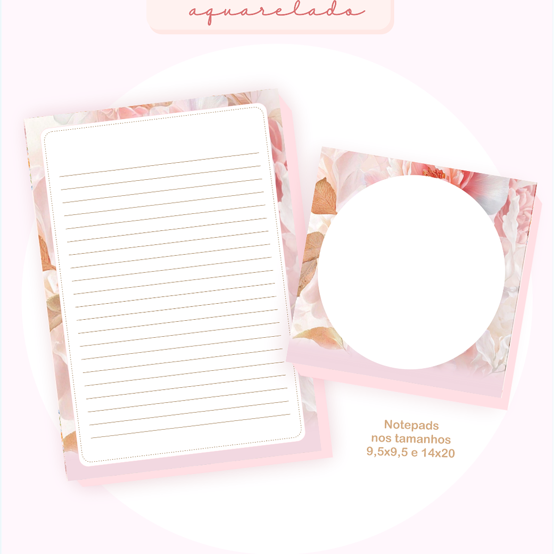 Arquivo Encadernação Coleção Floral Aquarela 2026 - Pamella Vieira 2