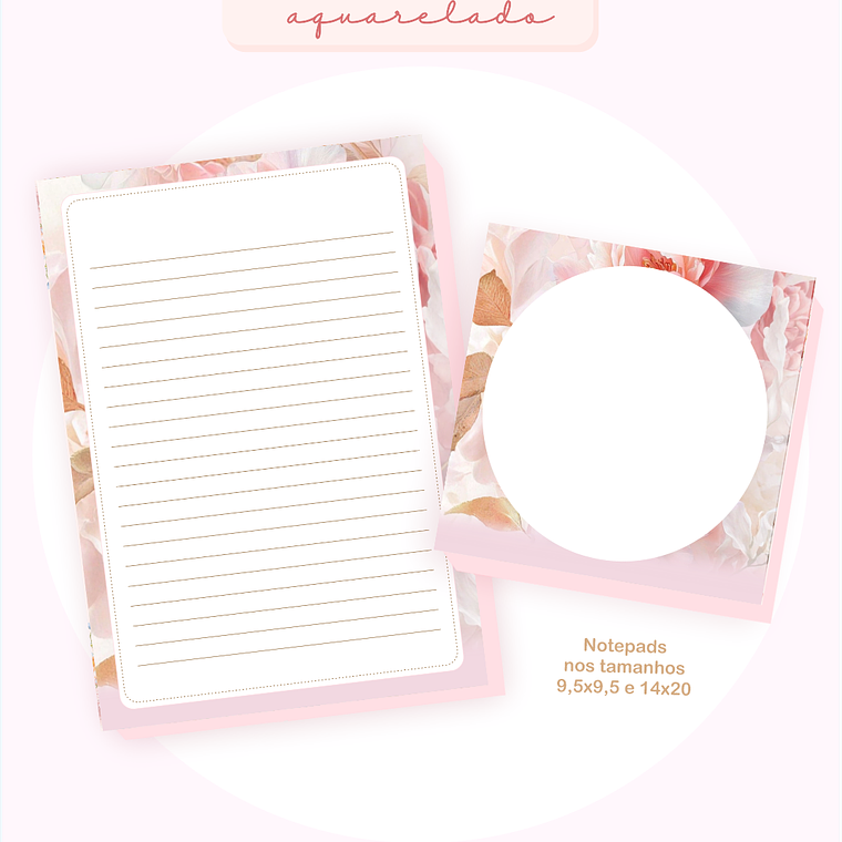 Arquivo Encadernação Coleção Floral Aquarela 2026 - Pamella Vieira 2