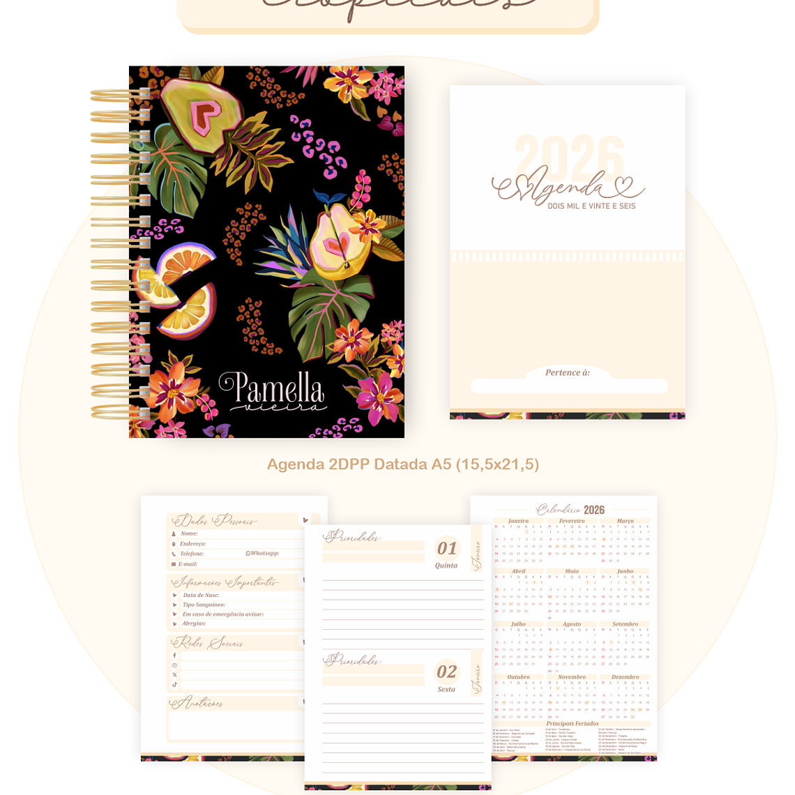 Arquivo Encadernação Coleção Frutas Tropicais 2026 - Pamella Vieira 2