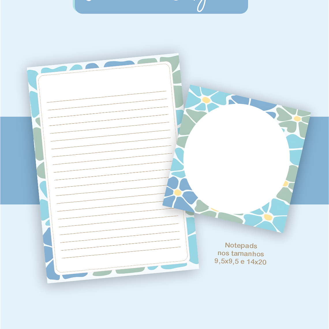 Arquivo Encadernação Coleção Floral Azul 2026 - Pamella Vieira 2