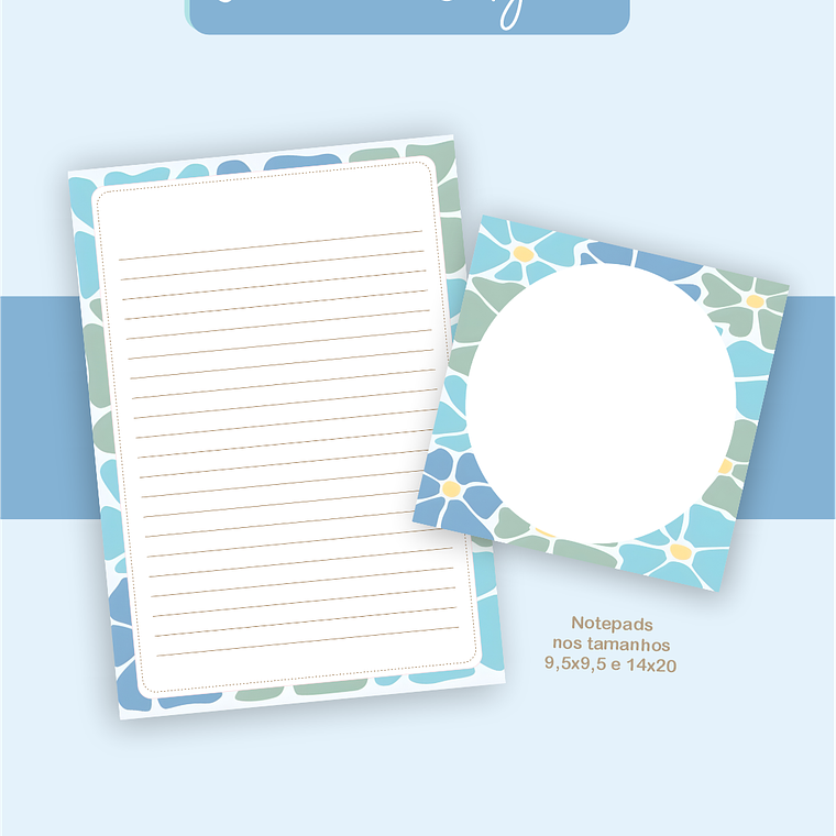 Arquivo Encadernação Coleção Floral Azul 2026 - Pamella Vieira 2