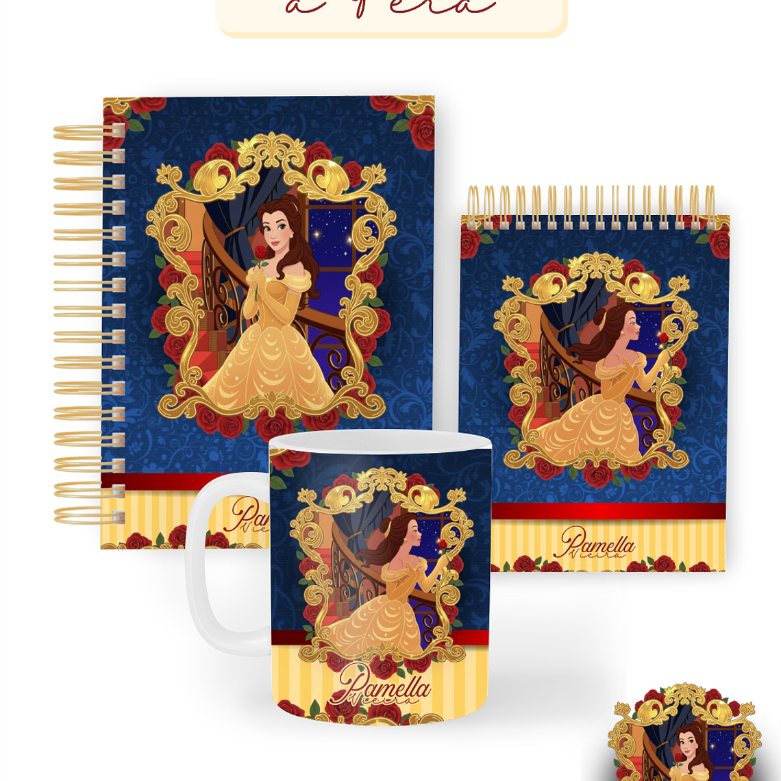 Arquivo Encadernação Coleção Bela e a Fera 2026 - Pamella Vieira 1