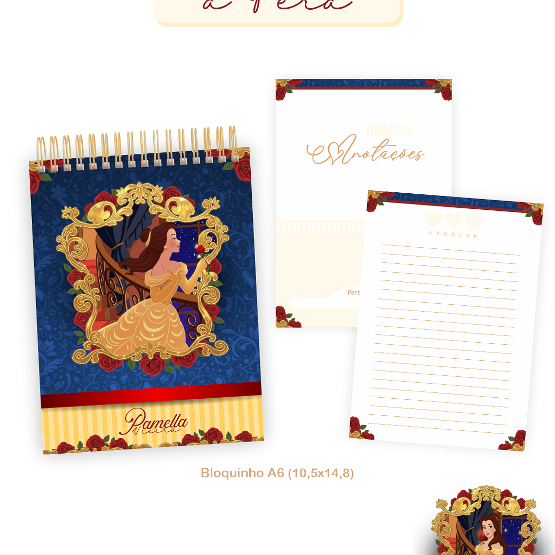 Arquivo Encadernação Coleção Bela e a Fera 2026 - Pamella Vieira 6