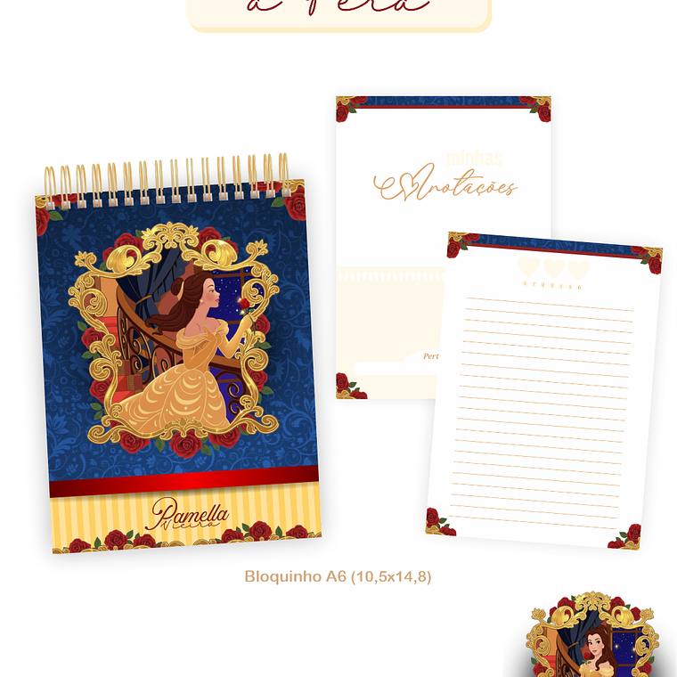 Arquivo Encadernação Coleção Bela e a Fera 2026 - Pamella Vieira 6