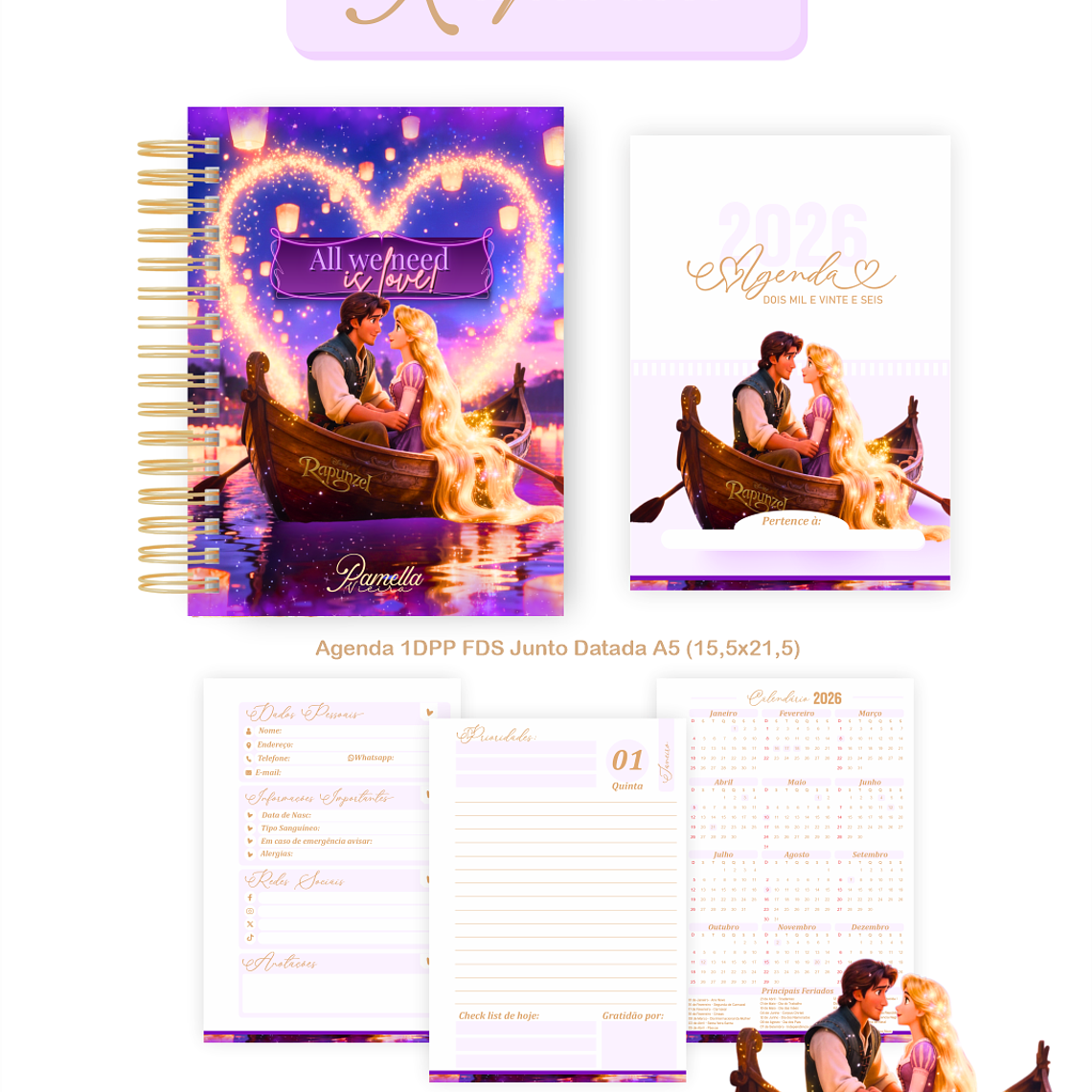 Arquivo Encadernação Coleção Rapunzel - Pamella Vieira 2