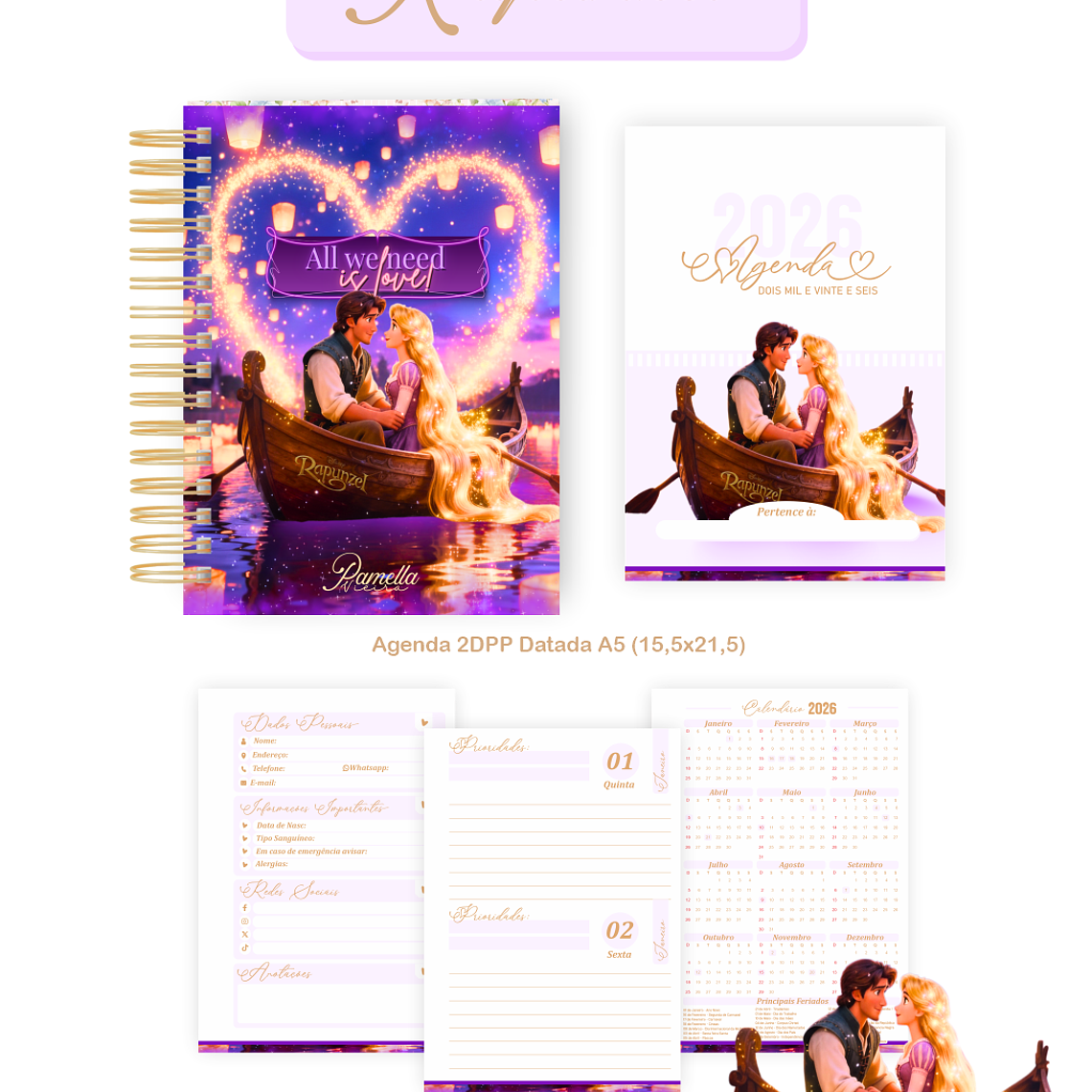 Arquivo Encadernação Coleção Rapunzel - Pamella Vieira 3