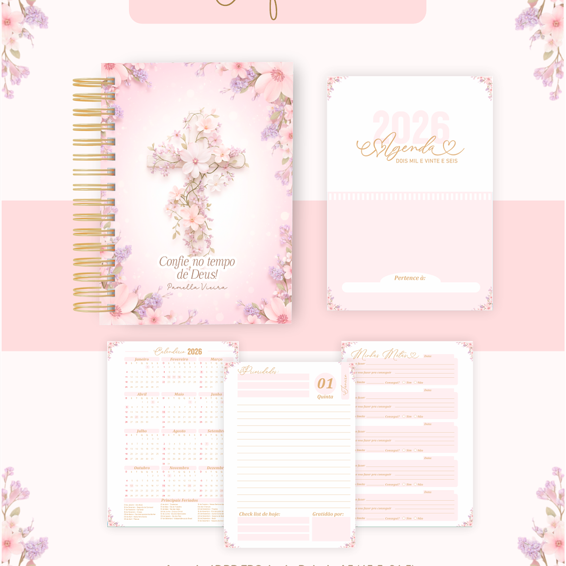 Arquivo Encadernação Coleção Florescendo e Confiando - Pamella Vieira 3