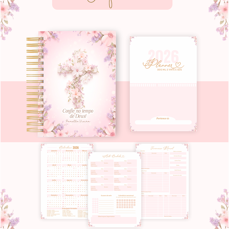 Arquivo Encadernação Coleção Florescendo e Confiando - Pamella Vieira 4