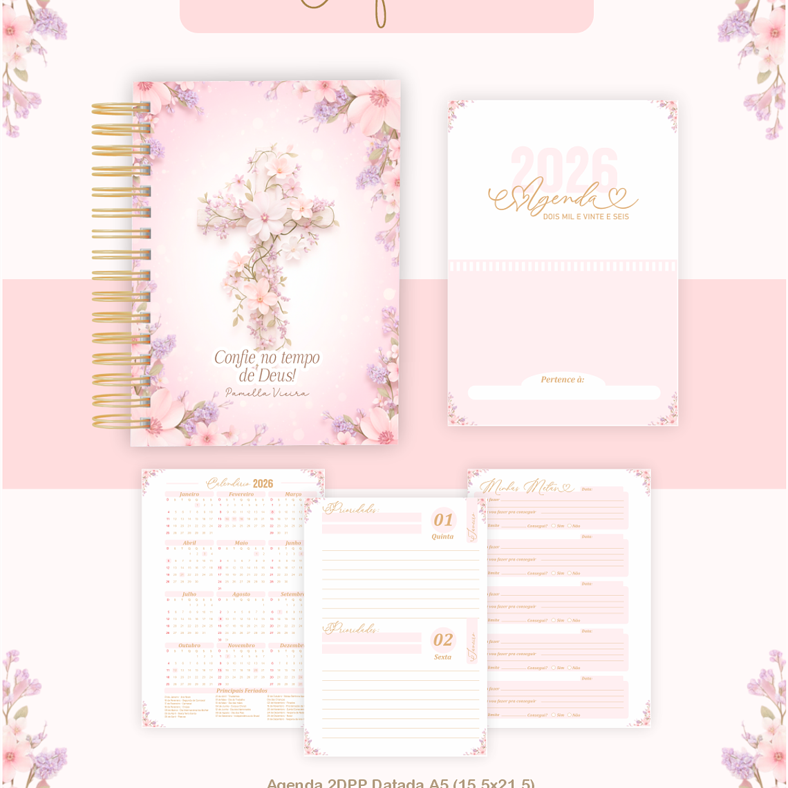 Arquivo Encadernação Coleção Florescendo e Confiando - Pamella Vieira 5