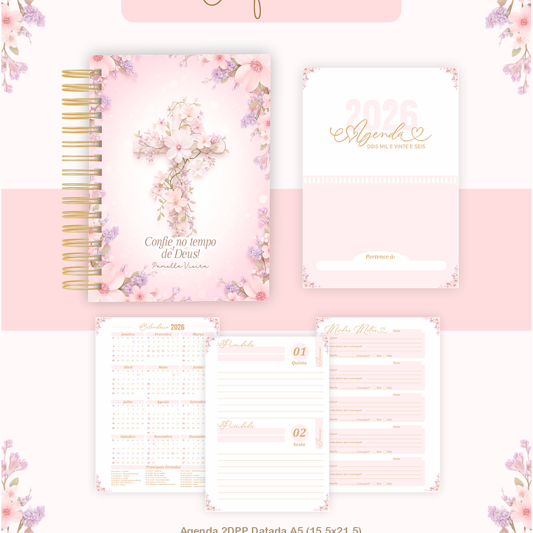 Arquivo Encadernação Coleção Florescendo e Confiando - Pamella Vieira 5