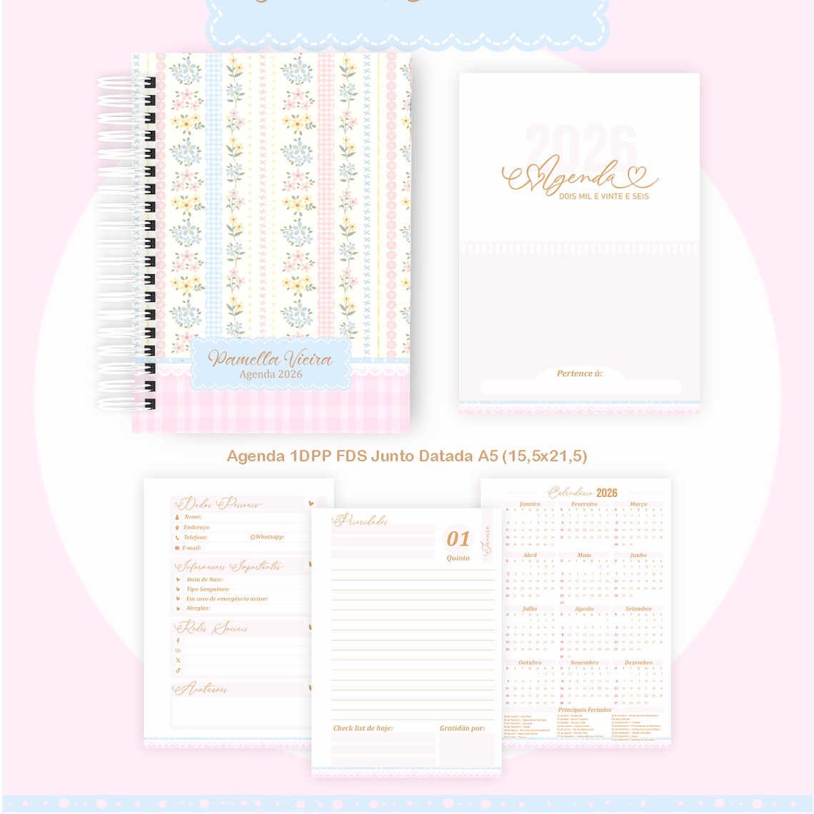 Arquivo Encadernação Coleção Floral e Delicada 2026 - Pamella Vieira 2
