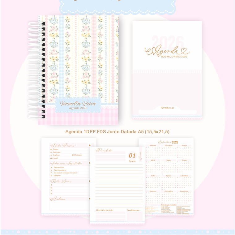 Arquivo Encadernação Coleção Floral e Delicada 2026 - Pamella Vieira 2