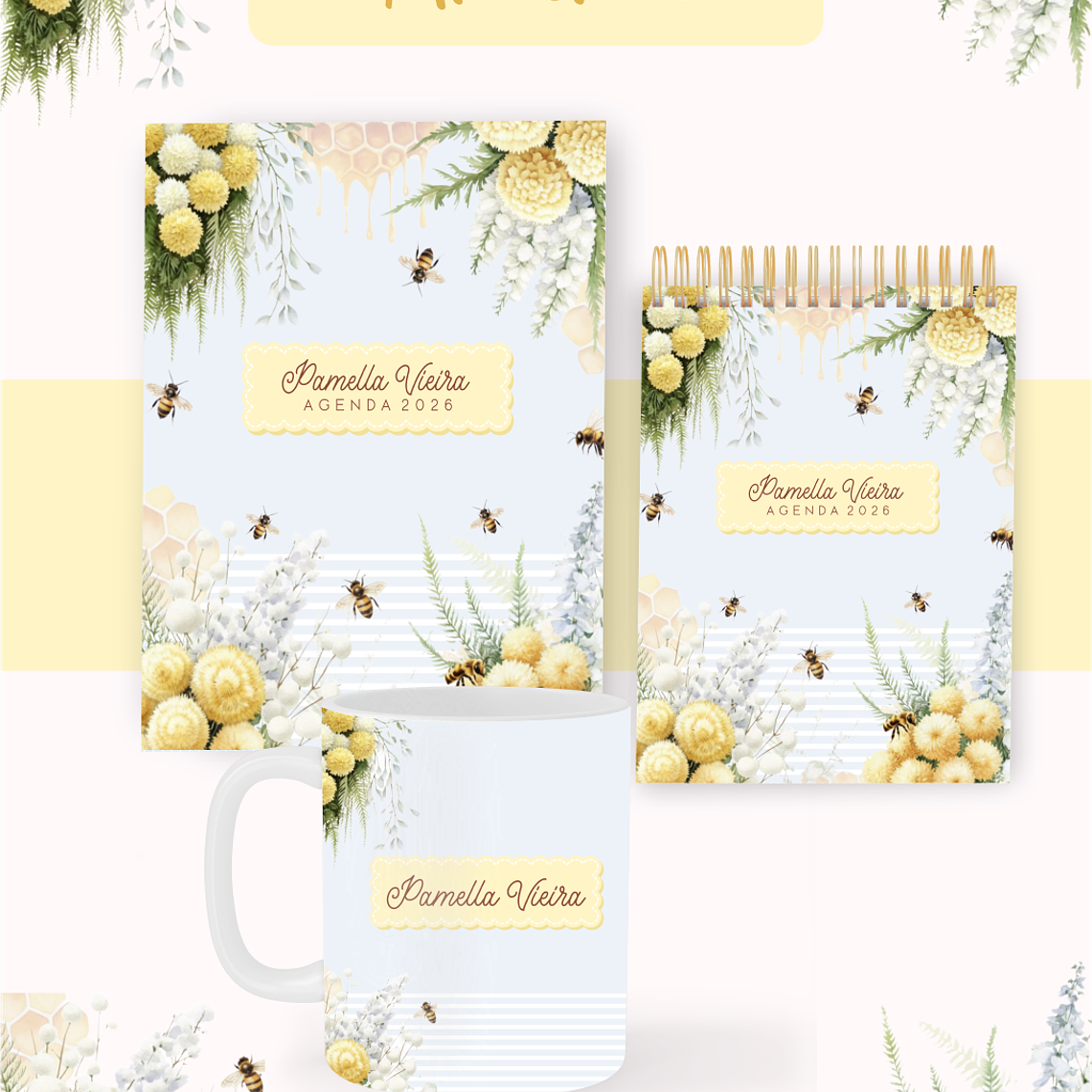 Arquivo Encadernação Coleção Abelhas 2026 - Pamella Vieira 1
